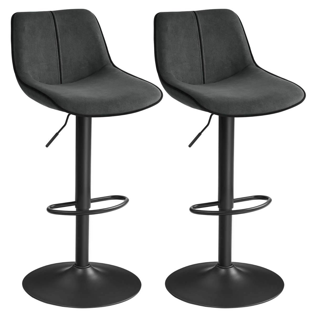 Chaises de bar en velours sobre et accueillant – Russel