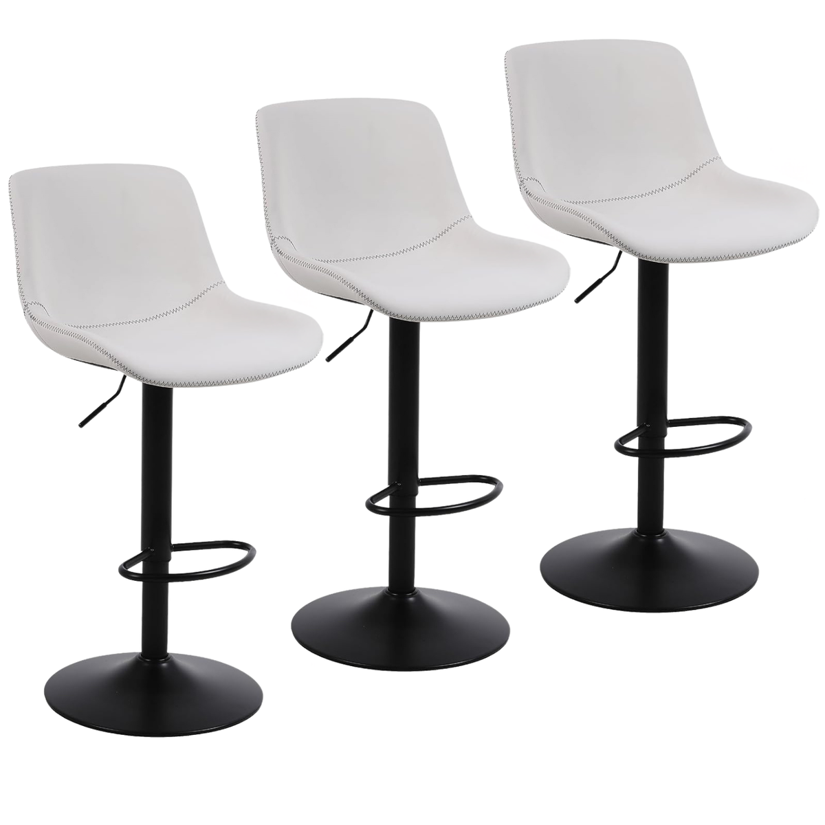 Ensemble – 3 chaises de bar au design scandinave – Chris