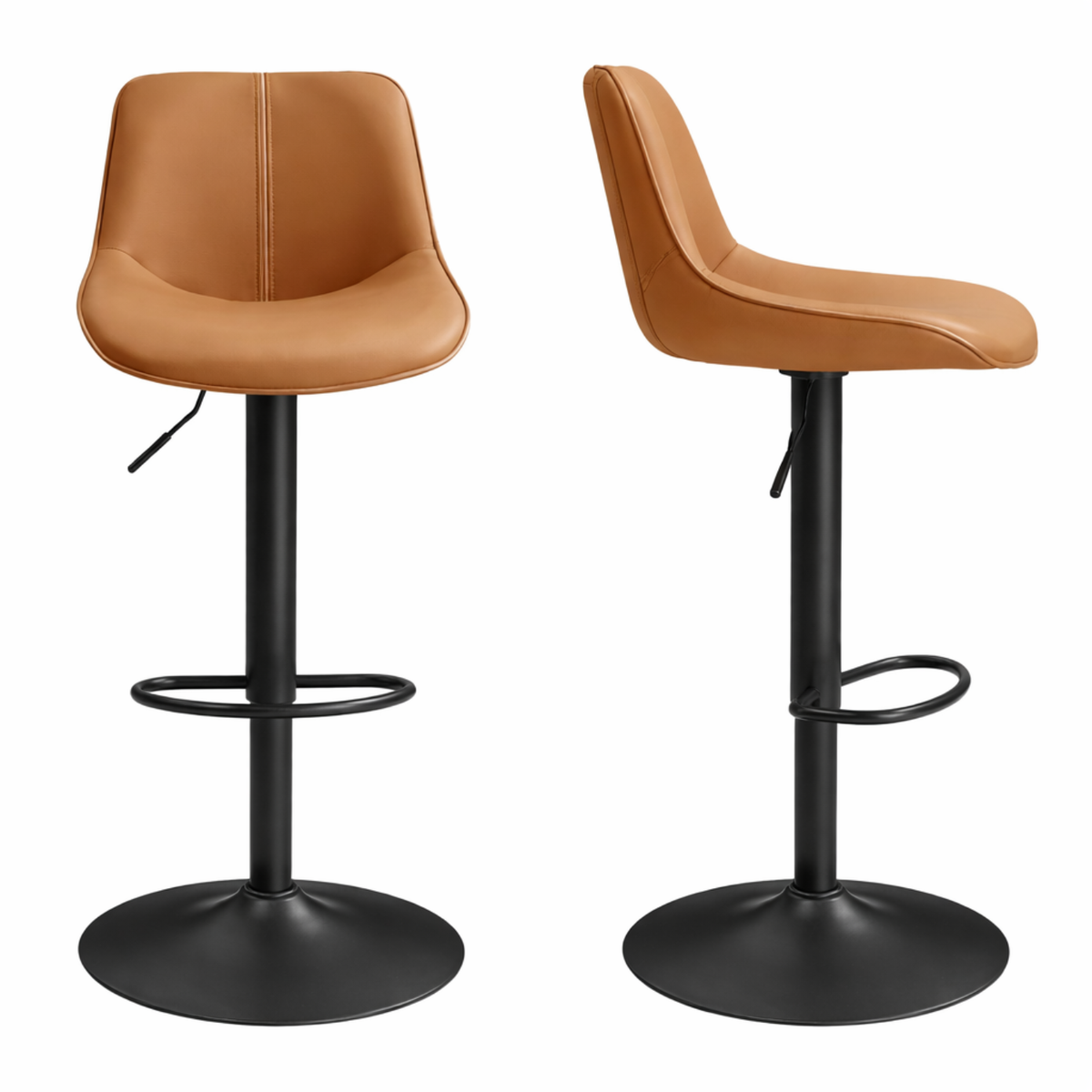 Chaises de bar en similicuir haute densité – Prague