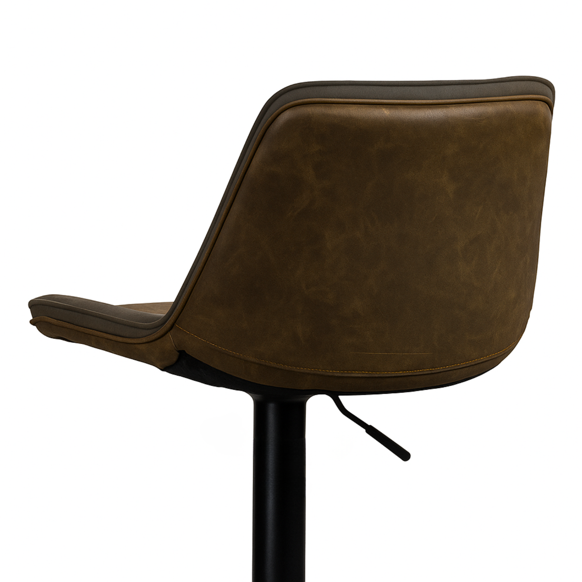 Ensemble – 2 chaises de bar en cuir vintage au confort galbé – Marlow