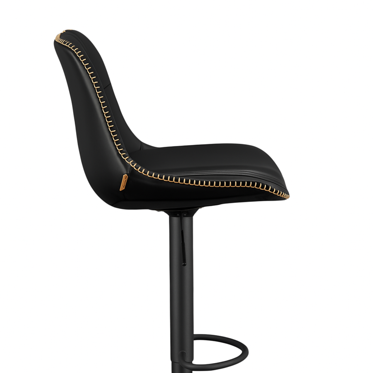 Ensemble – 2 chaises de bar en cuir au style sobre et galbé – Camden