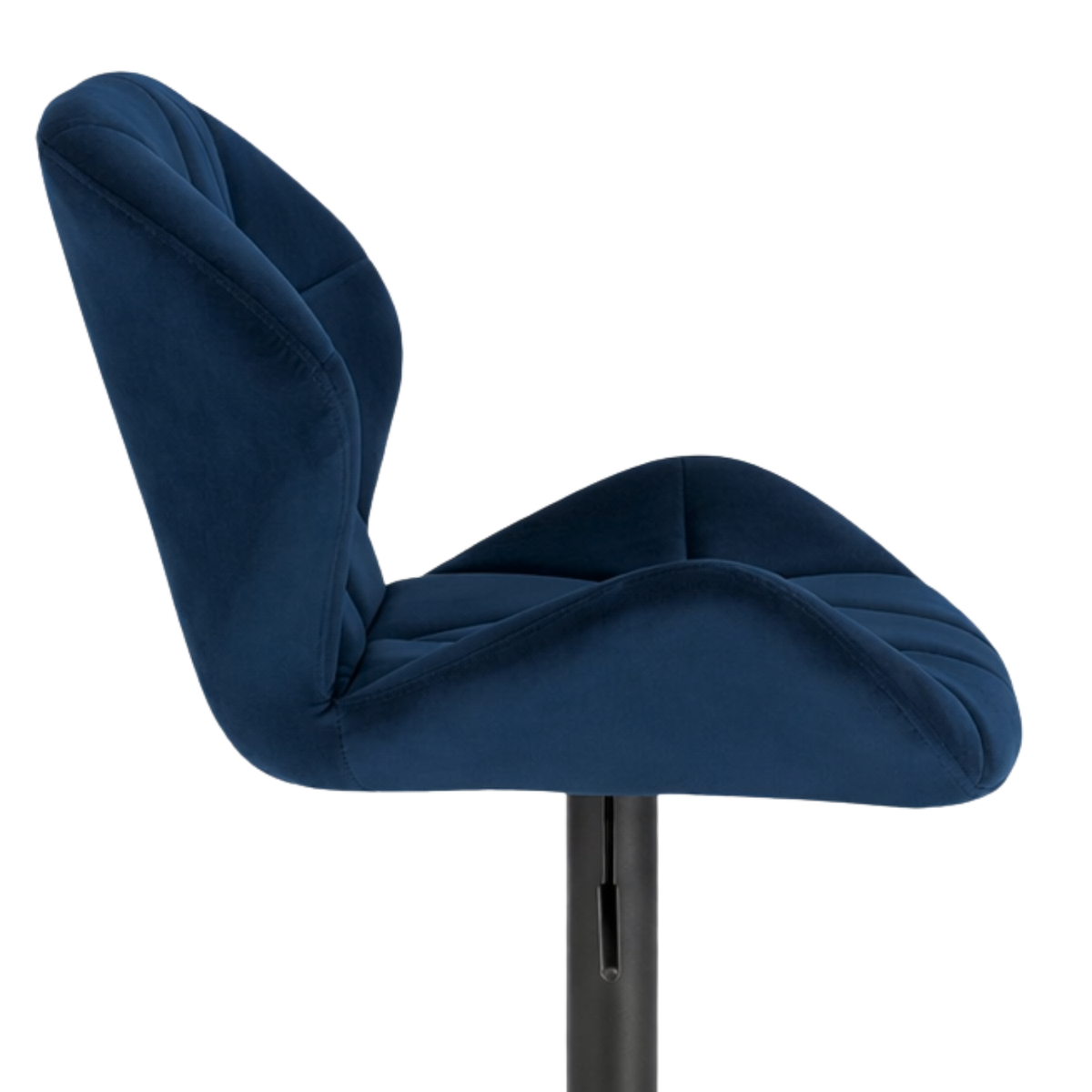 Ensemble – 2 chaises de bar stylisées et galbées en velours – Berlin