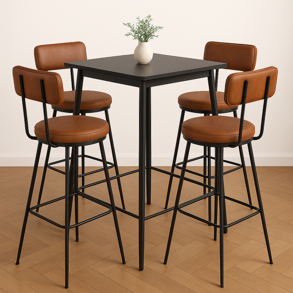 Ensemble – 4 chaises de bar modernes et minimalistes – Dock