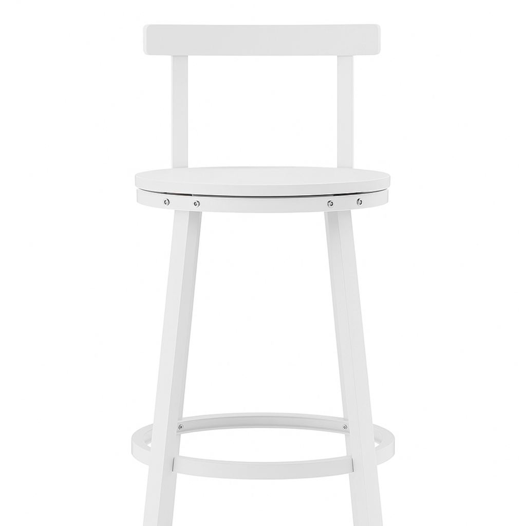 Ensemble – 2 chaises de bar en métal au style léger et minimaliste – Lund