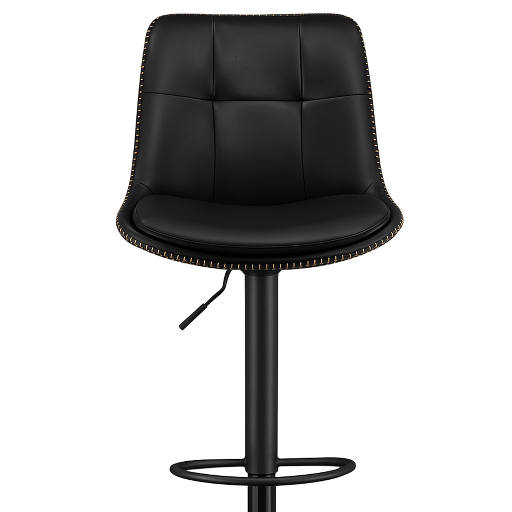 Ensemble – 2 chaises de bar en cuir au style sobre et galbé – Camden