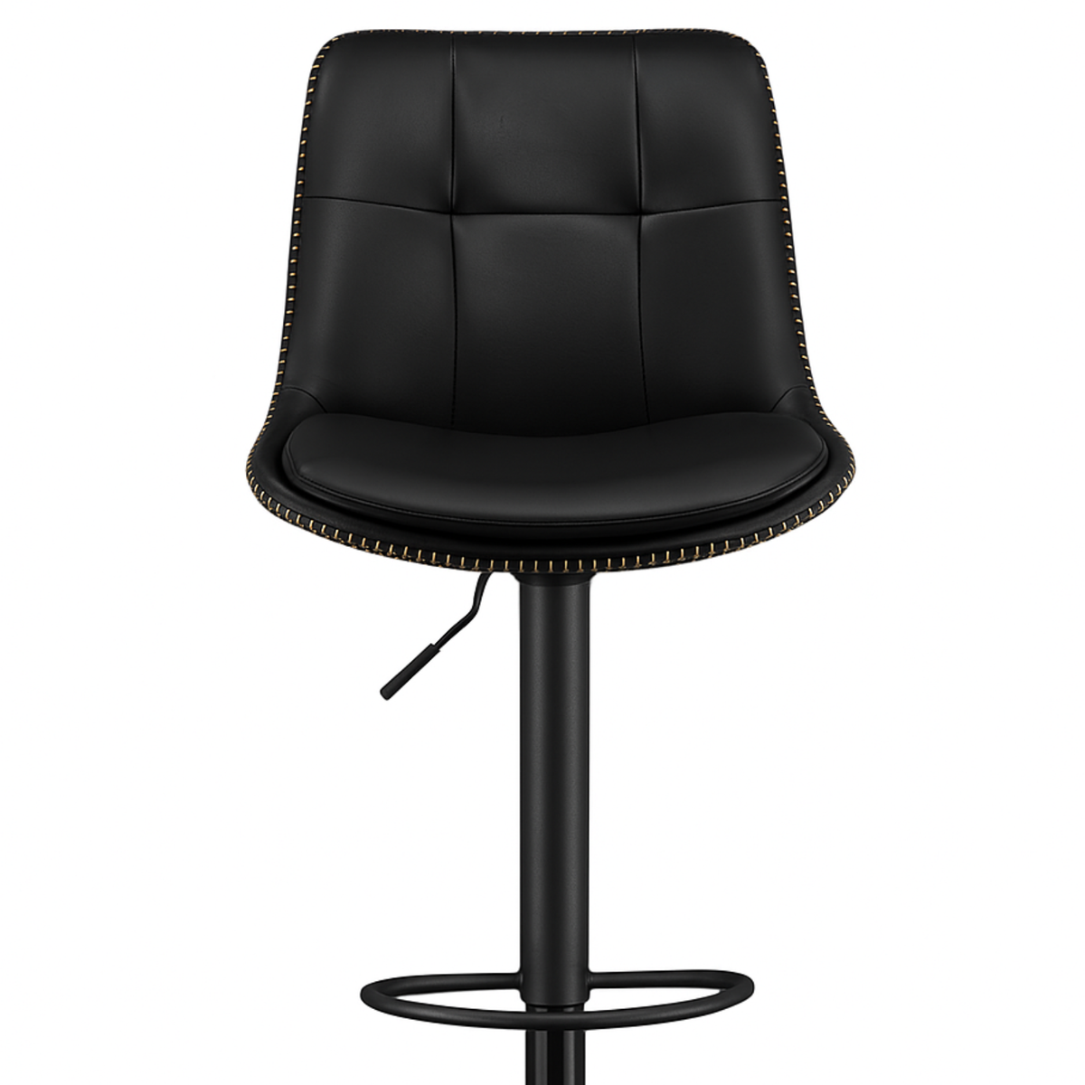 Ensemble – 2 chaises de bar en cuir au style sobre et galbé – Camden