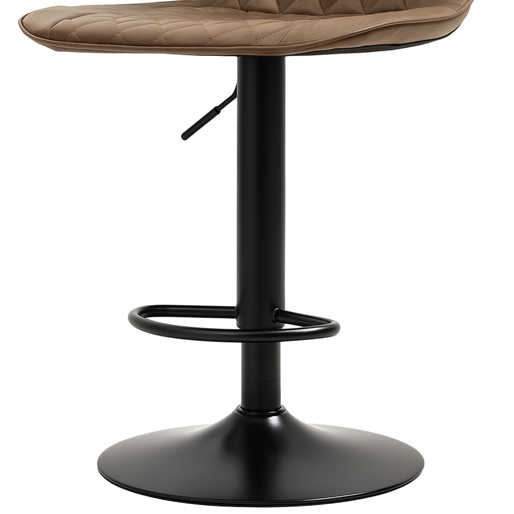 Ensemble – 2 chaises de bar en cuir vintage au confort galbé – Marlow