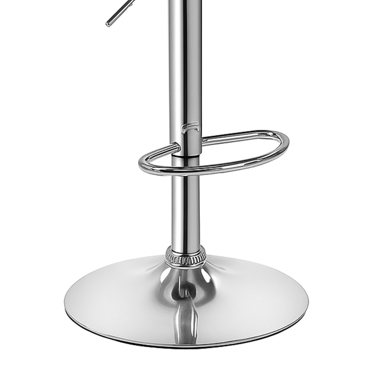 Ensemble – 2 de chaises de bar modernes en cuir blanc – Stella