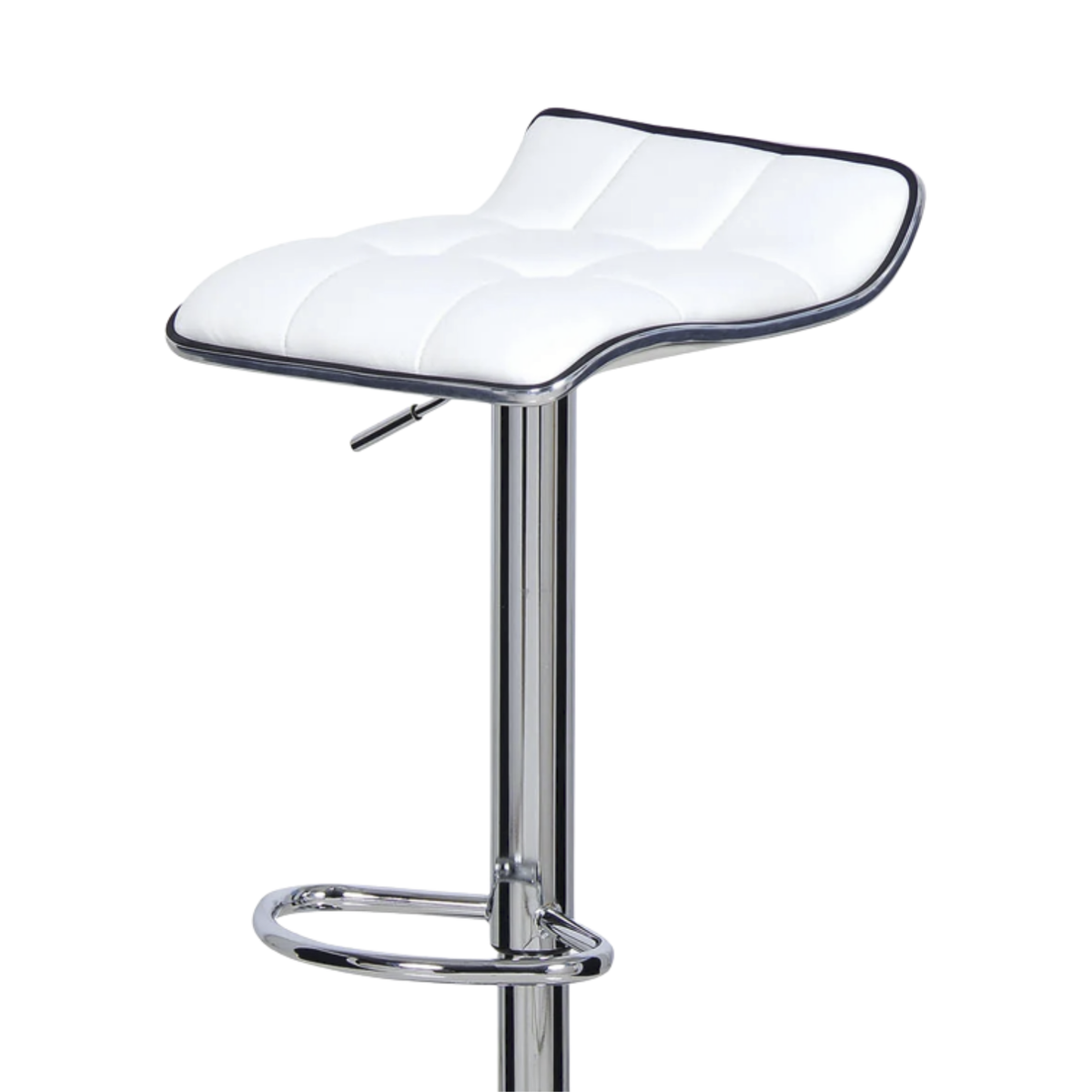 Ensemble – 2 tabourets de bar chromés au design minimaliste – Klark