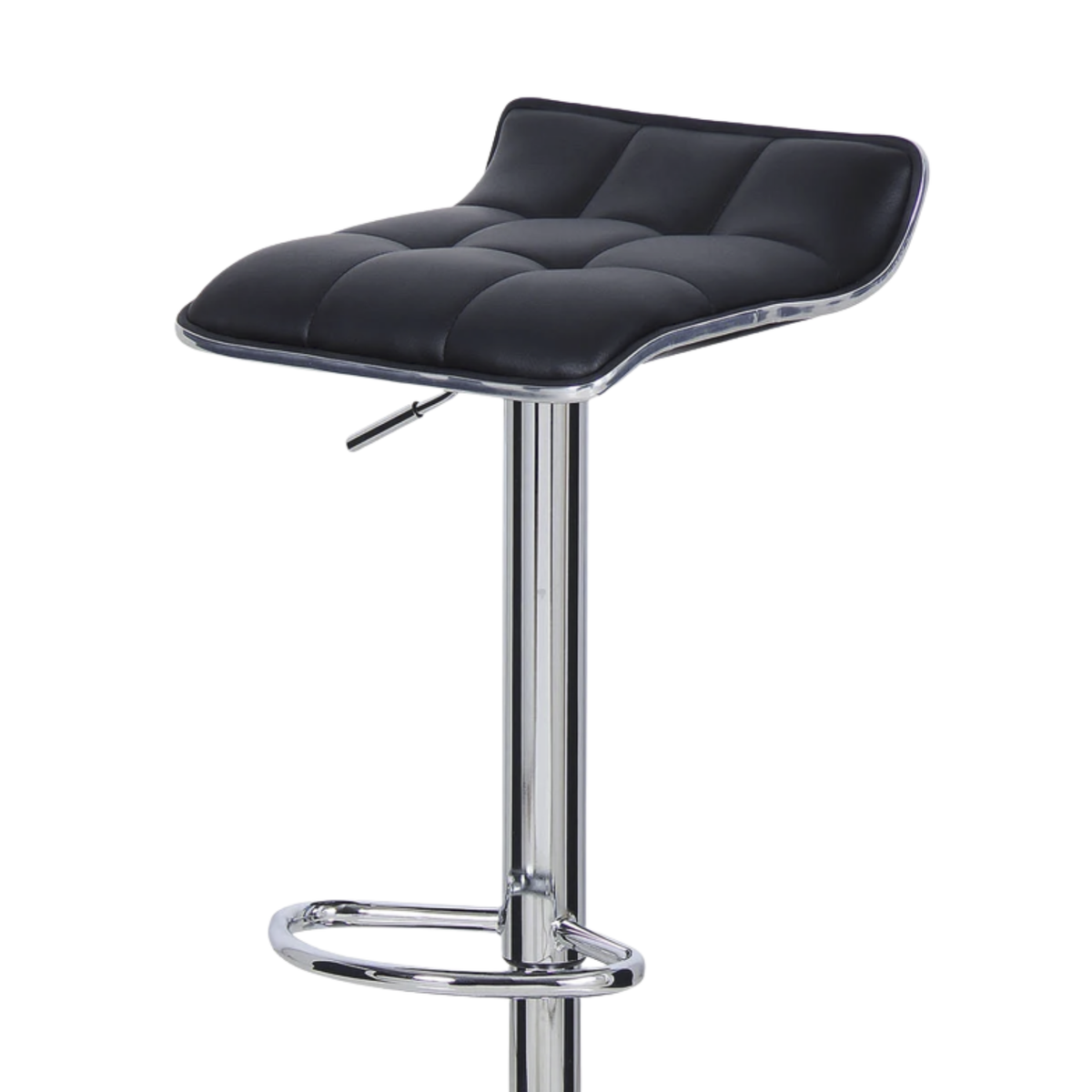 Ensemble – 2 tabourets de bar chromés au design minimaliste – Klark