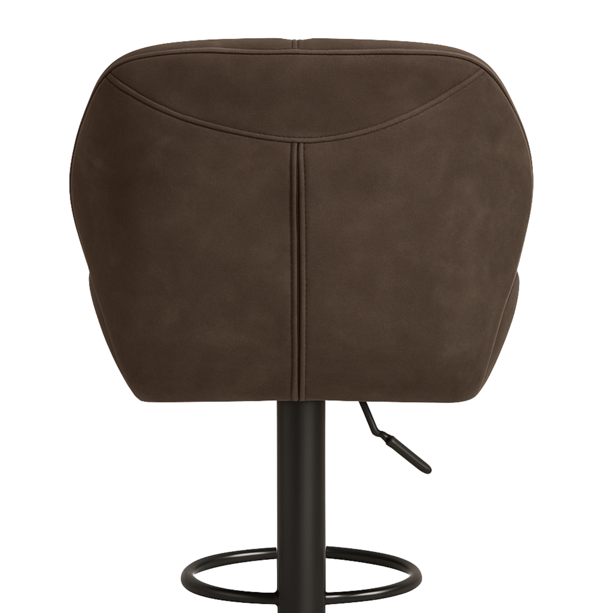 Ensemble – 2 chaises de bar stylisées et galbées au cuir mat – Berlin