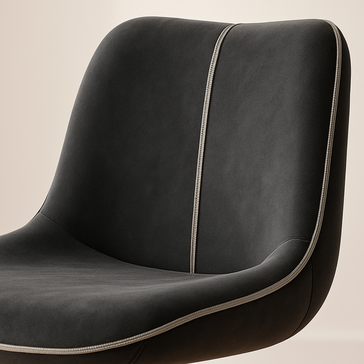 Ensemble – 2 chaises de bar en velours sobre et confortable – Russel