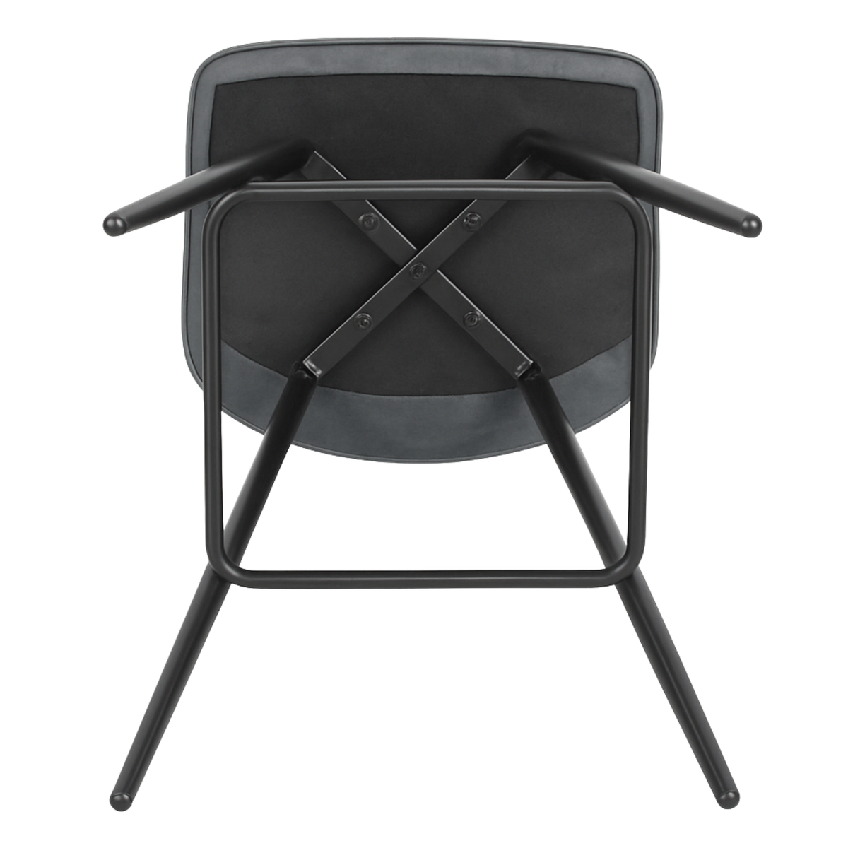 Ensemble – 2 chaises de bar scandinaves 65 cm au velours raffiné – Sören