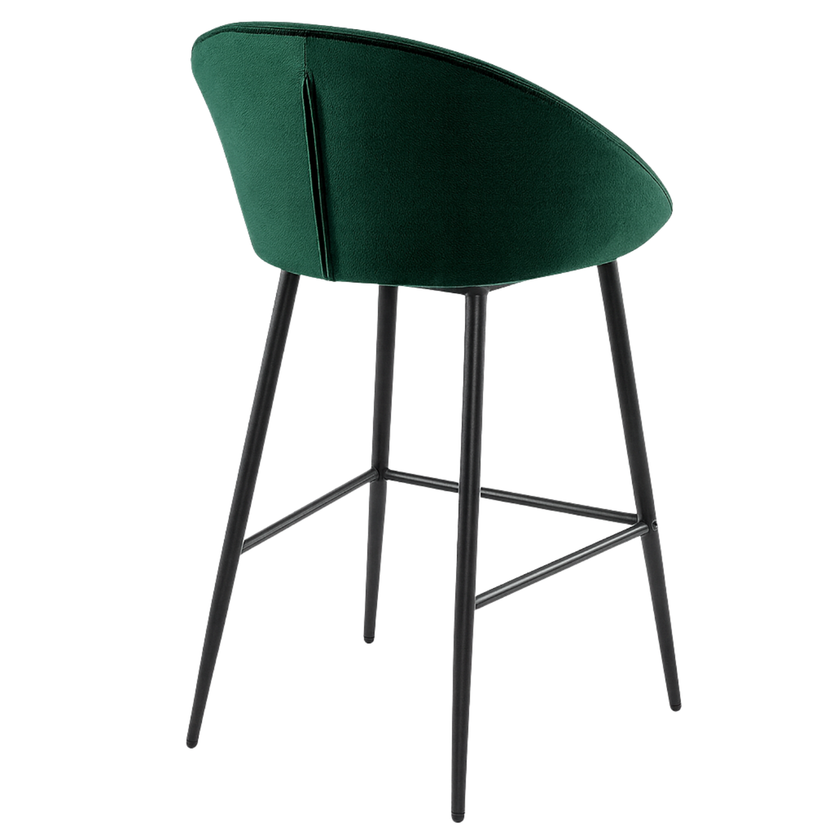 Fauteuils de bar scandinaves au velours raffiné – Stockholm