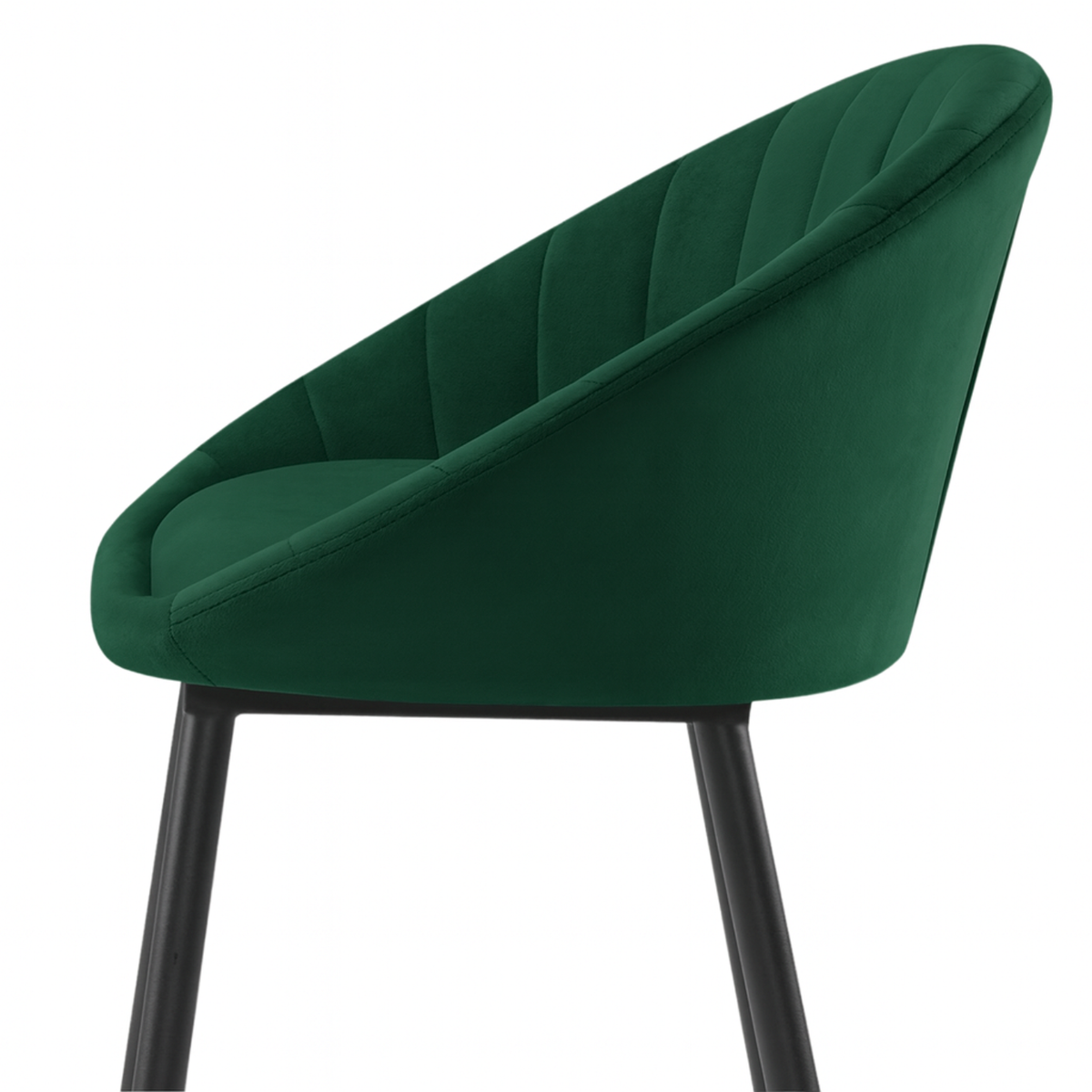 Fauteuils de bar scandinaves au velours raffiné – Stockholm