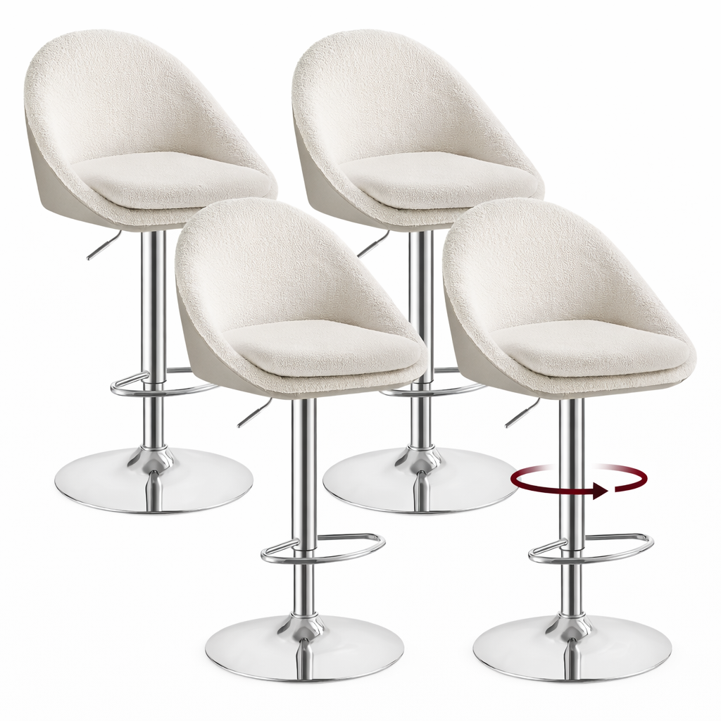 Ensemble – 2 chaises de bar au design moderne et enveloppant – Gloria