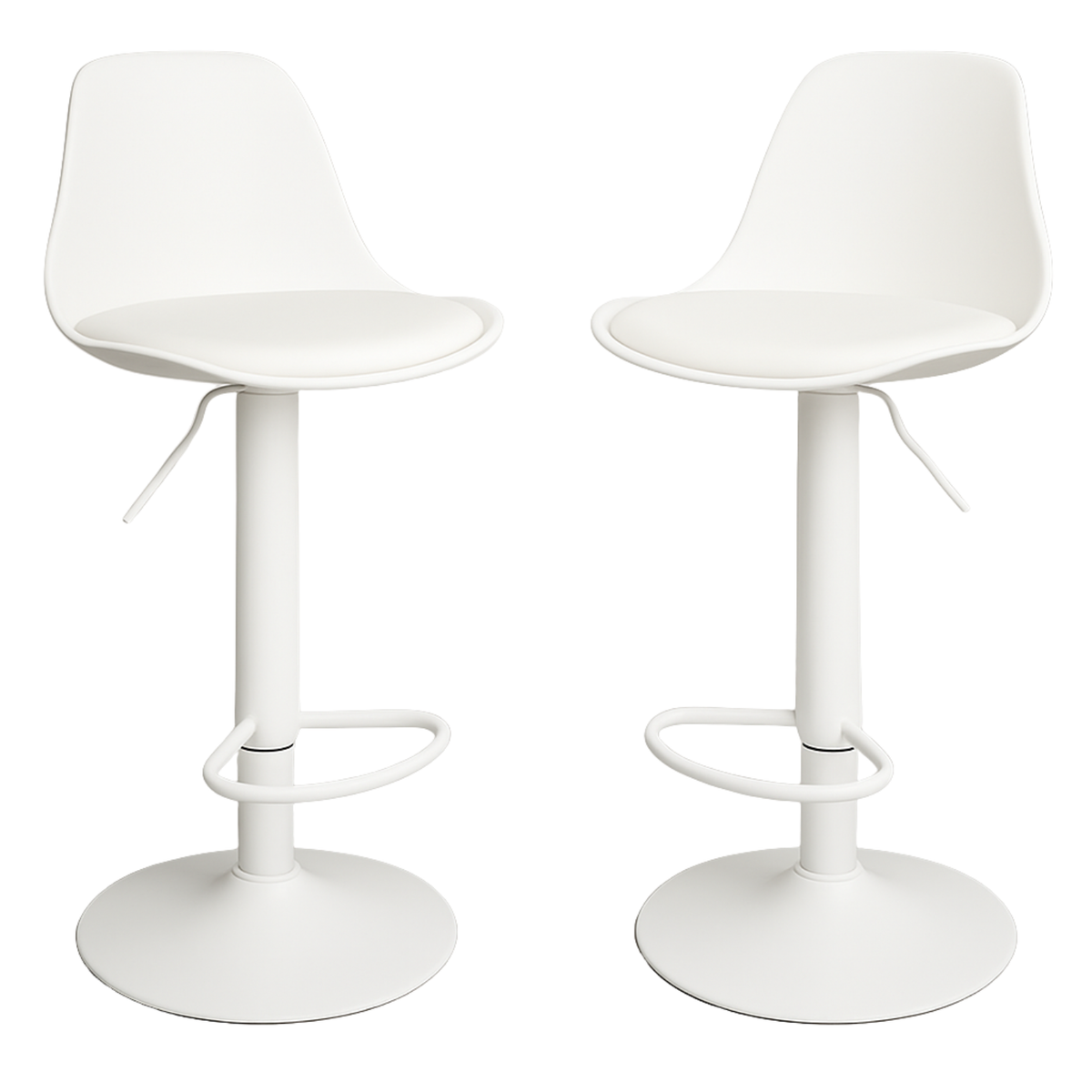 Ensemble – 2 chaises de bar scandinaves au design ergonomique – Oslo