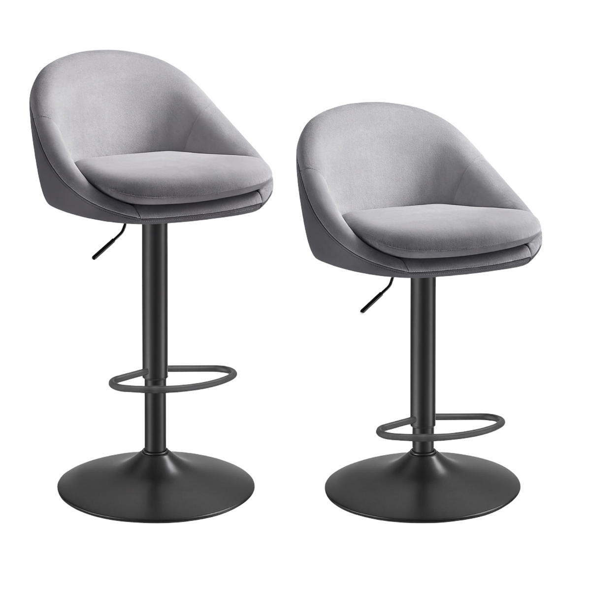 Ensemble – 2 chaises de bar au design moderne et enveloppant – Gloria
