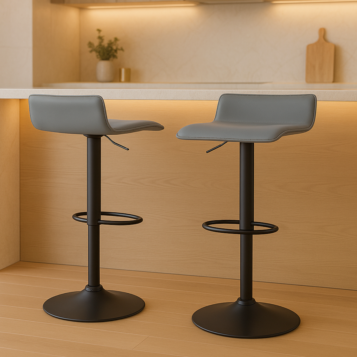 Ensemble – 2 tabourets de bar au design sobre et minimaliste – Skür