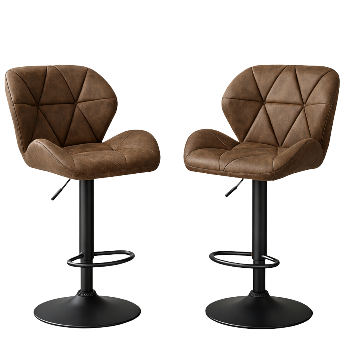 Chaises de bar stylisées en similicuir haute densité – Berlin